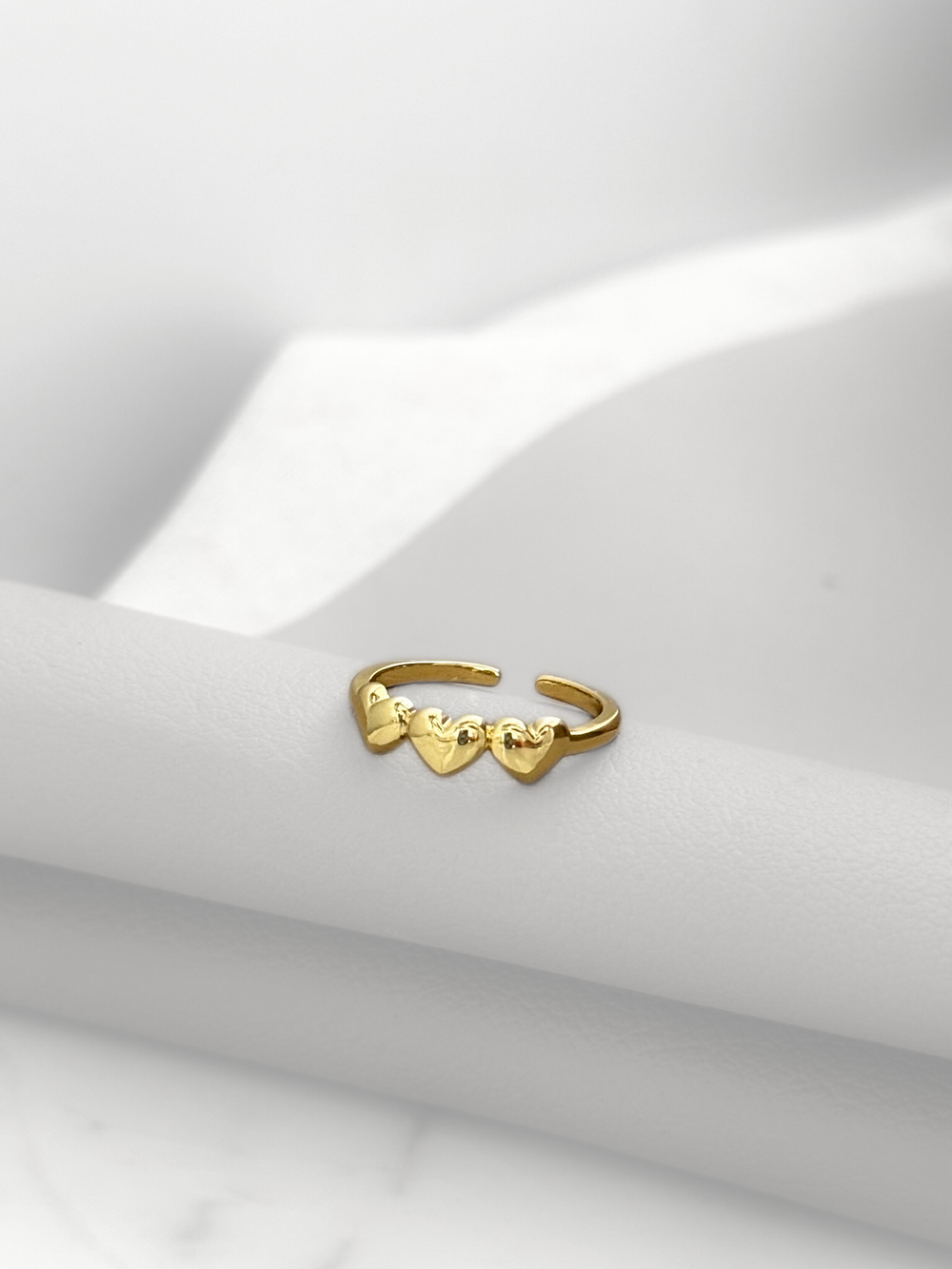 Anillo Triple Heart Gold