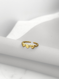 Anillo Triple Heart Gold