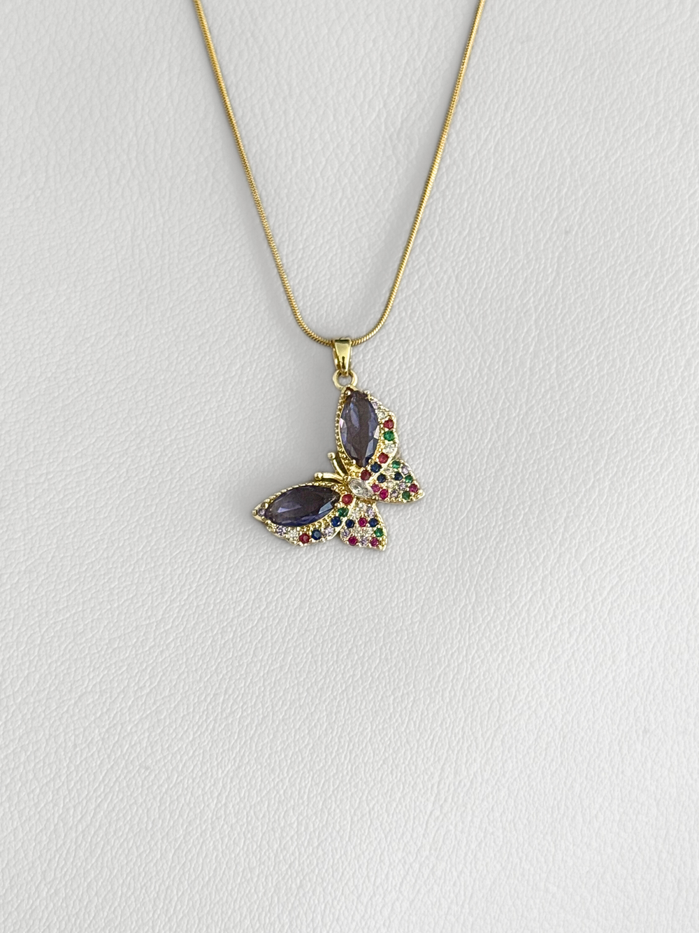 Collar Golden Butterfly Shine