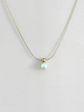 Collar Golden Pearl con dije enchapado oro 14k