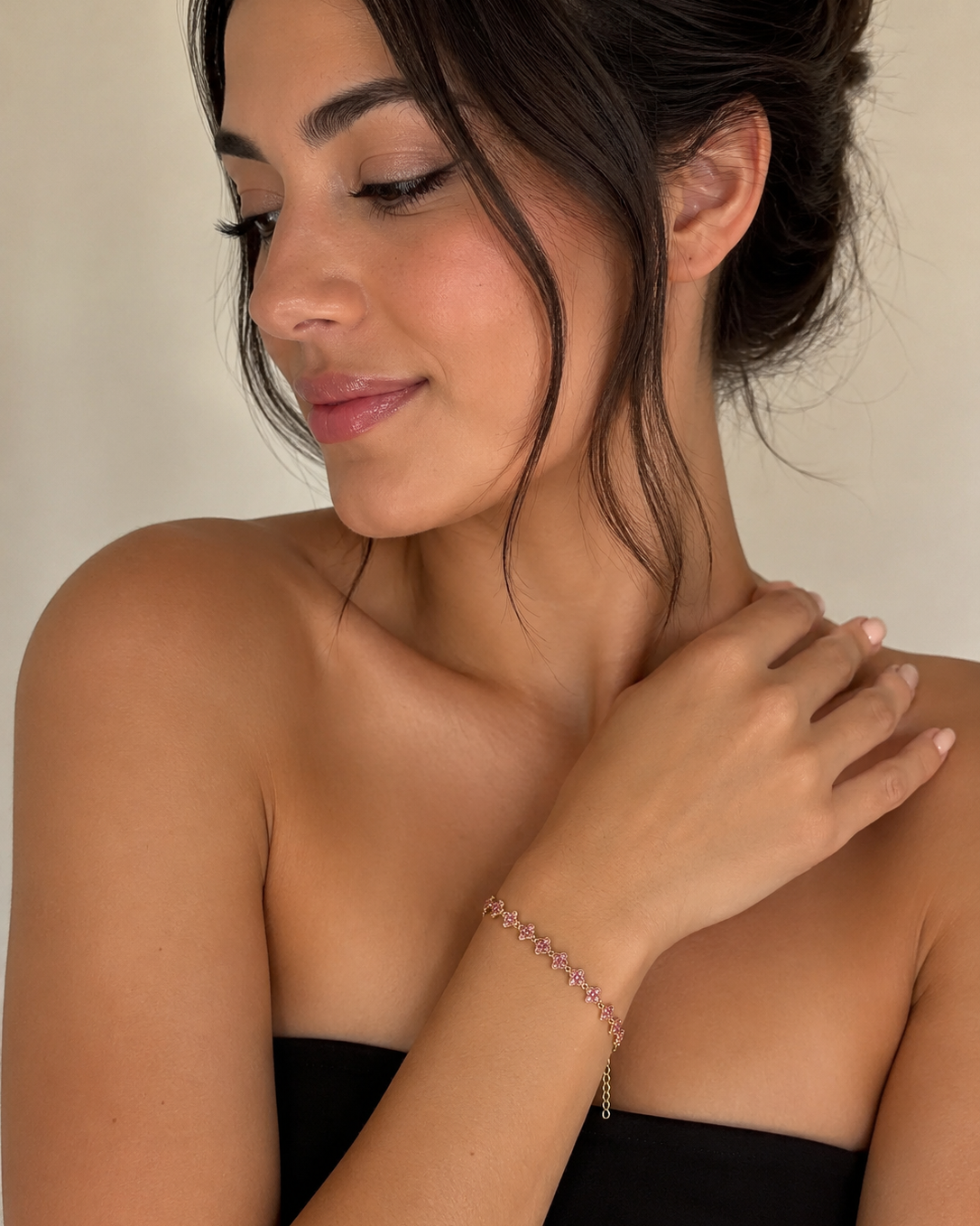 Pulsera Rosé Fleur | Braja Joyería