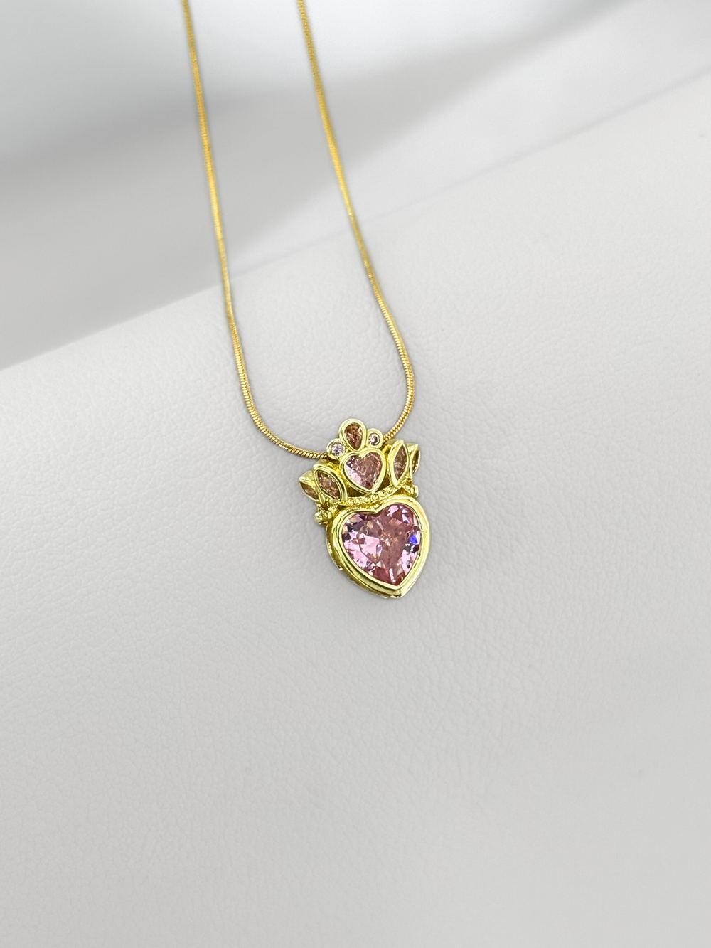 Collar Pink Royal Heart