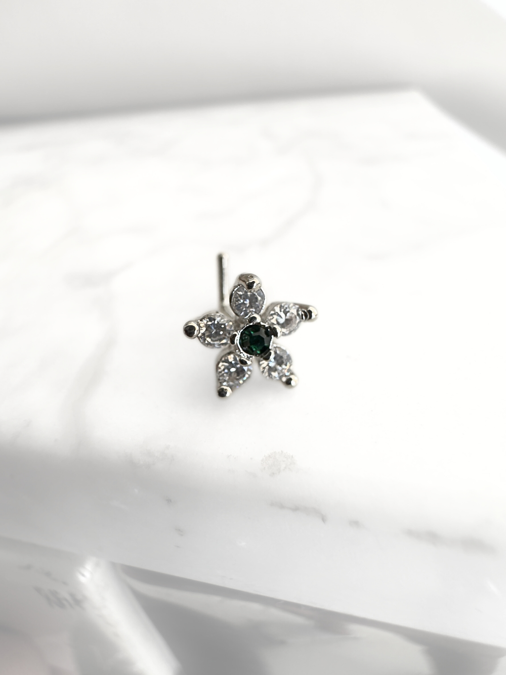 Piercing Nostril Evil Eye Silver