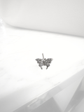 Piercing Butterfly Sparkle Silver