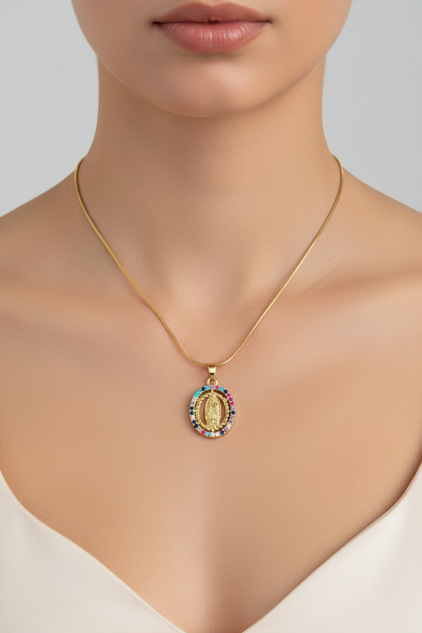 Collar Golden Virgin Glow