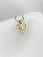 Collar Corazón Huellitas Baby