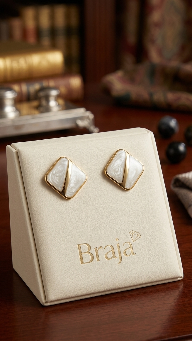 Aretes Black Line Gold