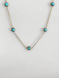 Collar Turquoise Beads Gold