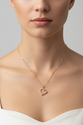 Collar Rose Infinity Heart