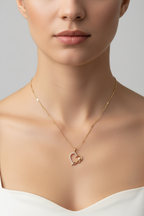 Collar Rose Infinity Heart
