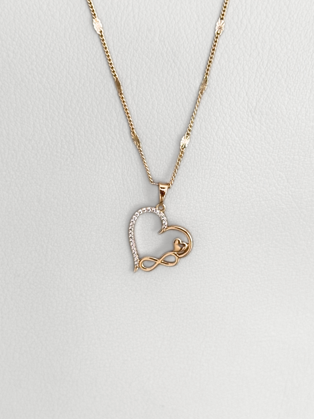 Collar Rose Infinity Heart