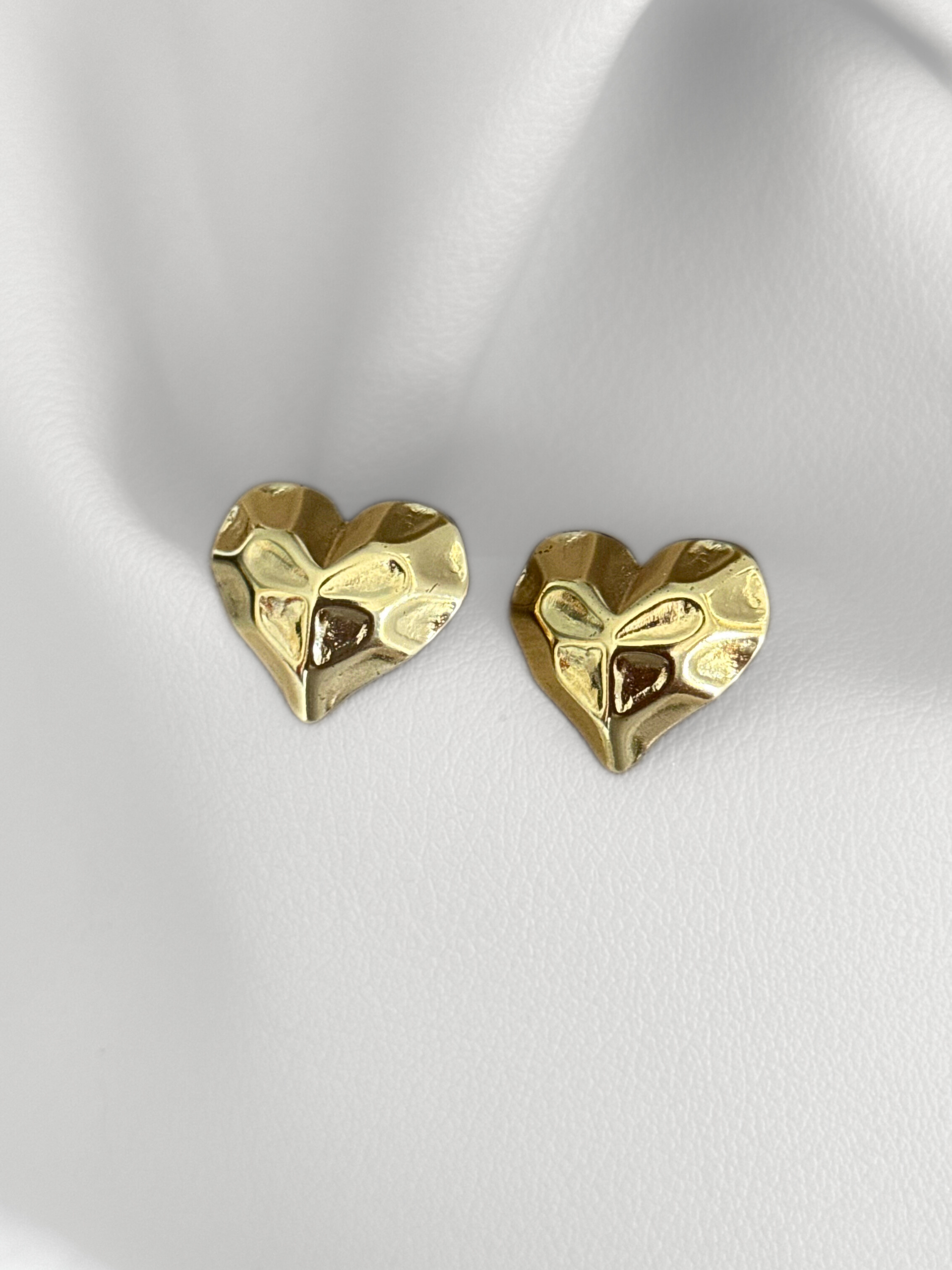 Aretes Heart 3D Gold