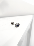 Piercing Evil Eye Silver