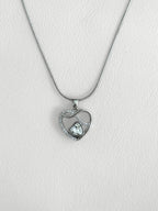 Collar Corazón Doble Destello