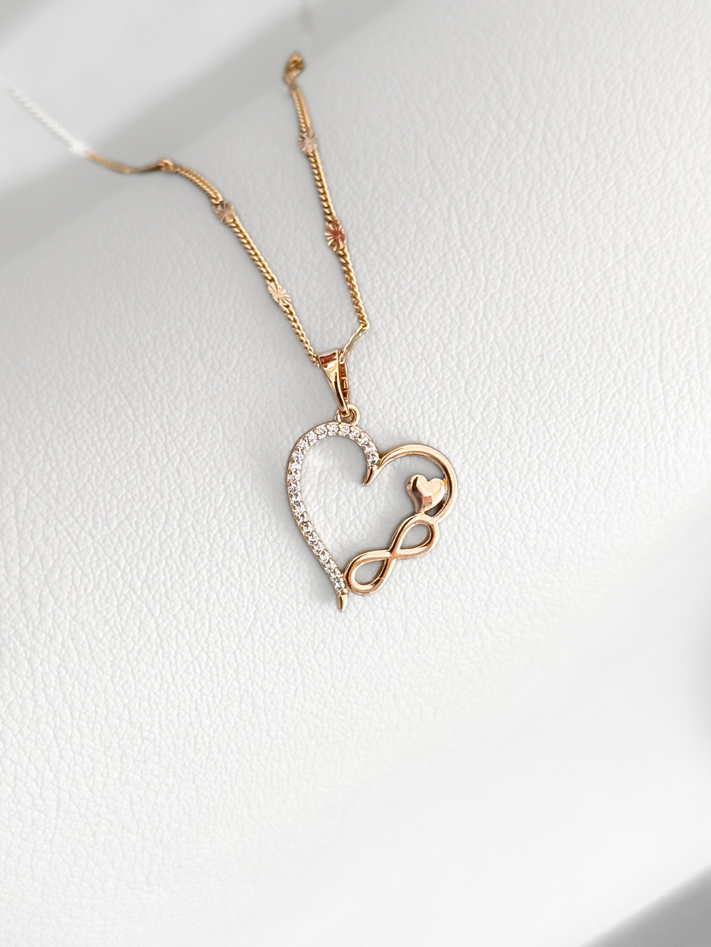 Collar Rose Infinity Heart