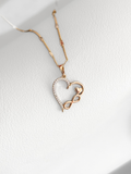 Collar Rose Infinity Heart