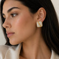 Aretes Line Gold| Braja Joyeria