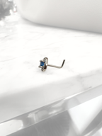 Piercing Blue Halo Nostril
