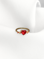 Anillo Rose Heart Luxe