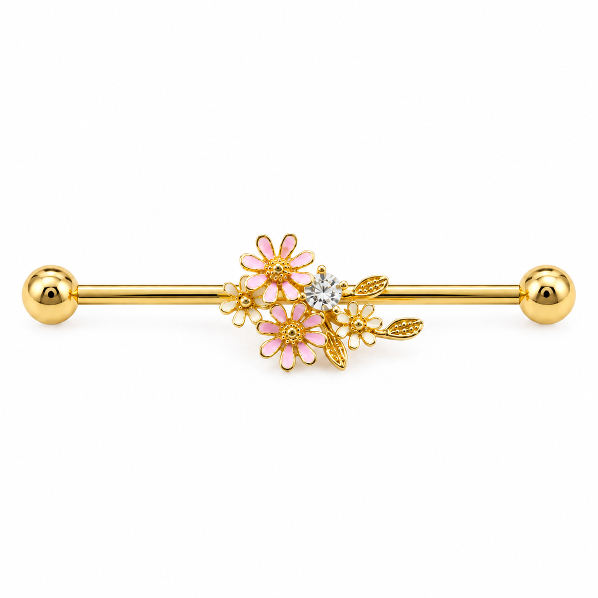Piercing Industrial Floriane | Braja Joyería