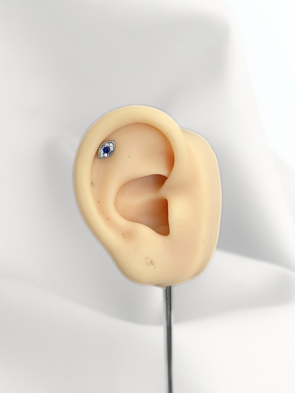 Piercing Evil Eye Silver