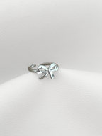 Silver Minimal Bow Ring