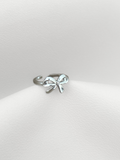 Silver Minimal Bow Ring