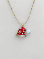 Collar “Gorrito Navideño Glow”