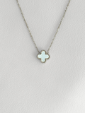 Collar Silver White Clover