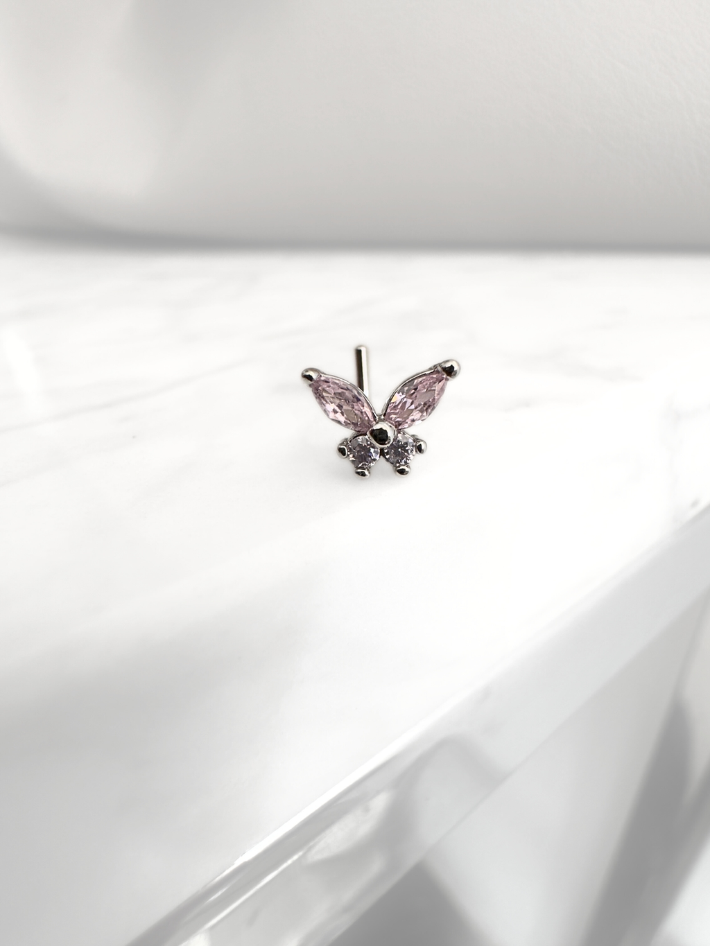 Piercing Butterfly Pink Nostril
