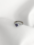 Anillo Heart Amethyst Glow