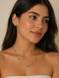 Collar Turquoise Beads Gold