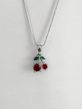 Collar Cherry Glow de acero 316L