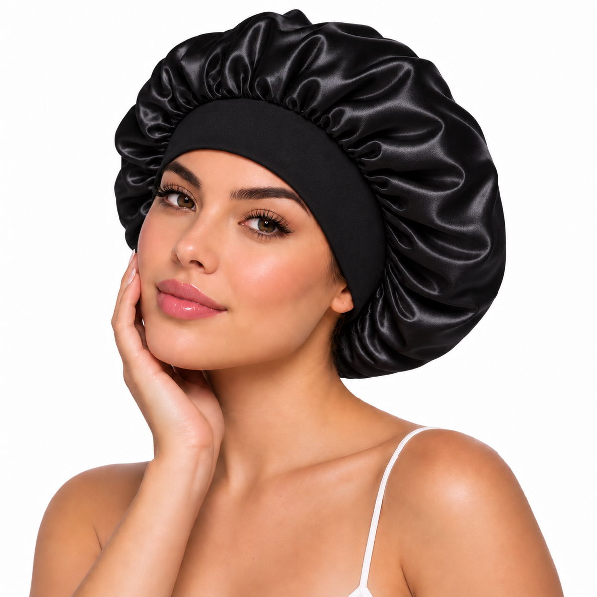 Gorro de Satén para Dormir y Proteger el Cabello