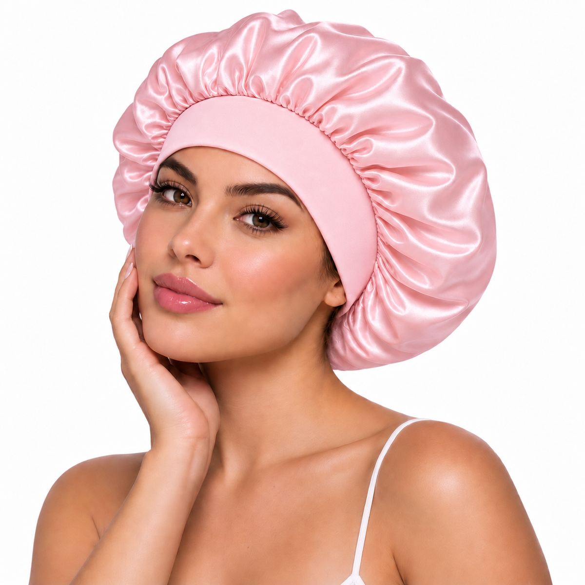 Gorro de Satén para Dormir y Proteger el Cabello