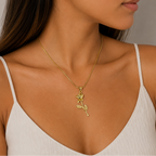 Collar Golden Eternal Rose| Braja Joyeria