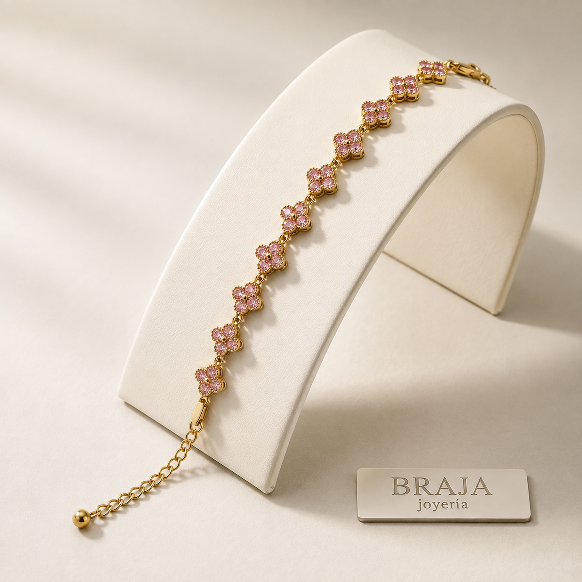 Pulsera Rosé Fleur | Braja Joyería