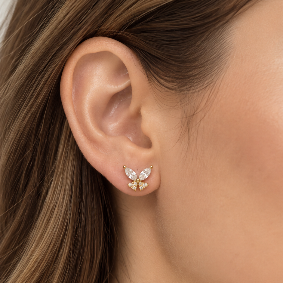Aretes Butterfly| Braja Joyería