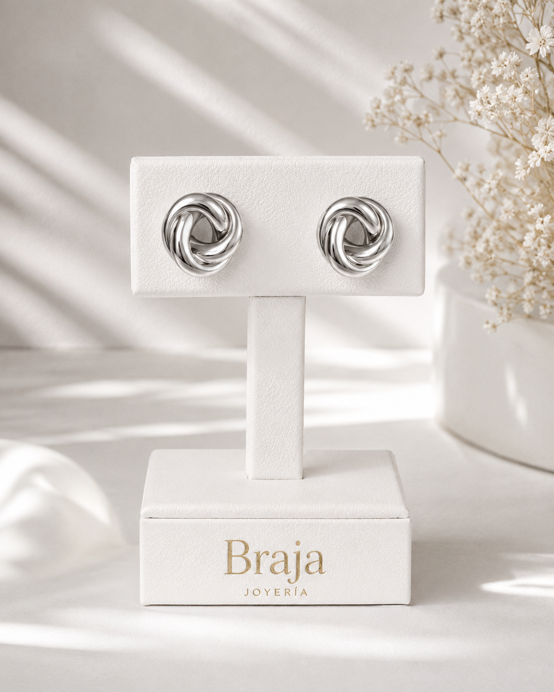 Aretes Nudo Siena | Braja Joyería