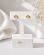 Aretes Corazón Abierto | Braja Joyería