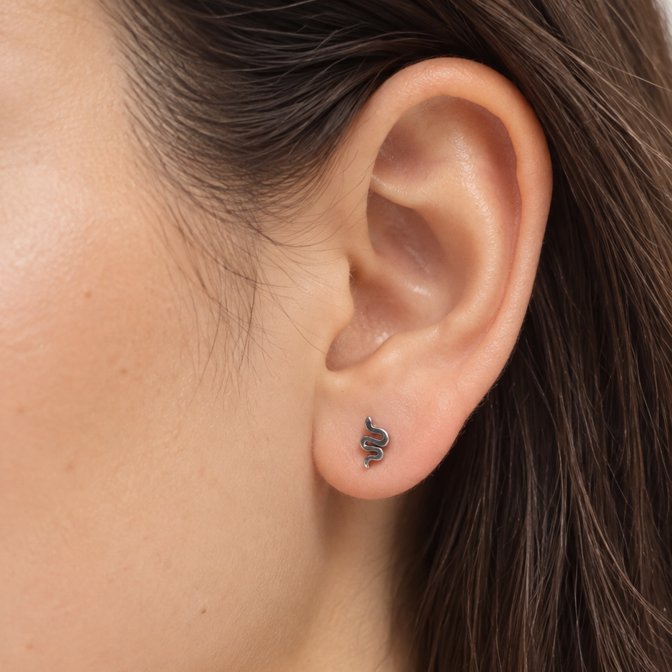 Aretes Serpelle | Braja Joyería