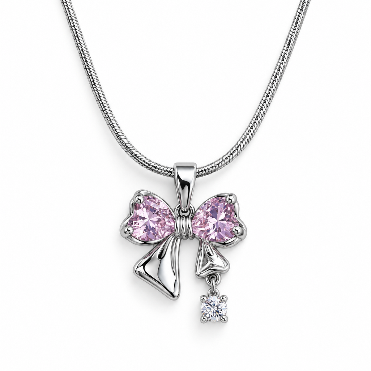 Collar Silver Bow Elegance e| Braja Joyeria