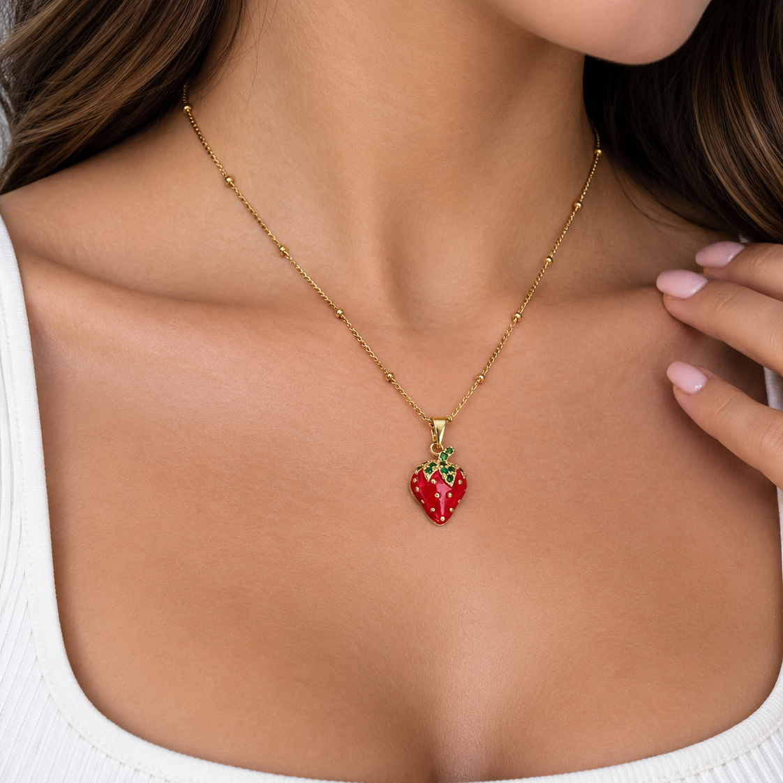 Collar Strawberry|Braja Joyeria