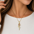 Collar Rosa Eterna|Braja Joyeria