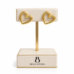 Aretes Corazón Abierto | Braja Joyería