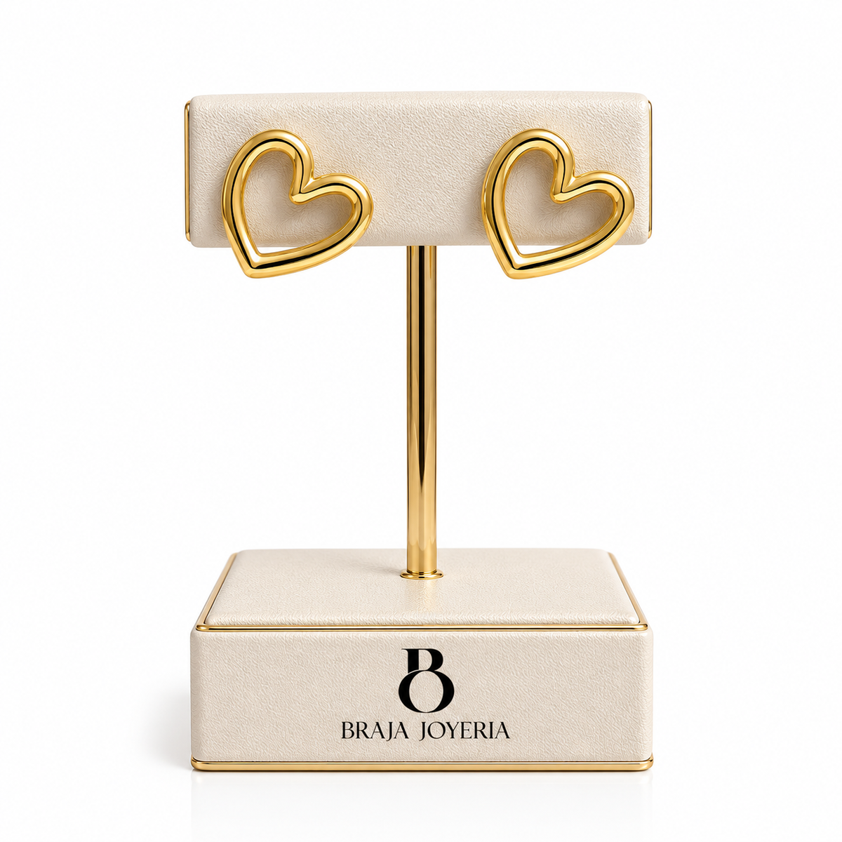 Aretes Corazón Abierto | Braja Joyería