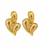 Aretes Golden Drip Spiga| Braja Joyeria