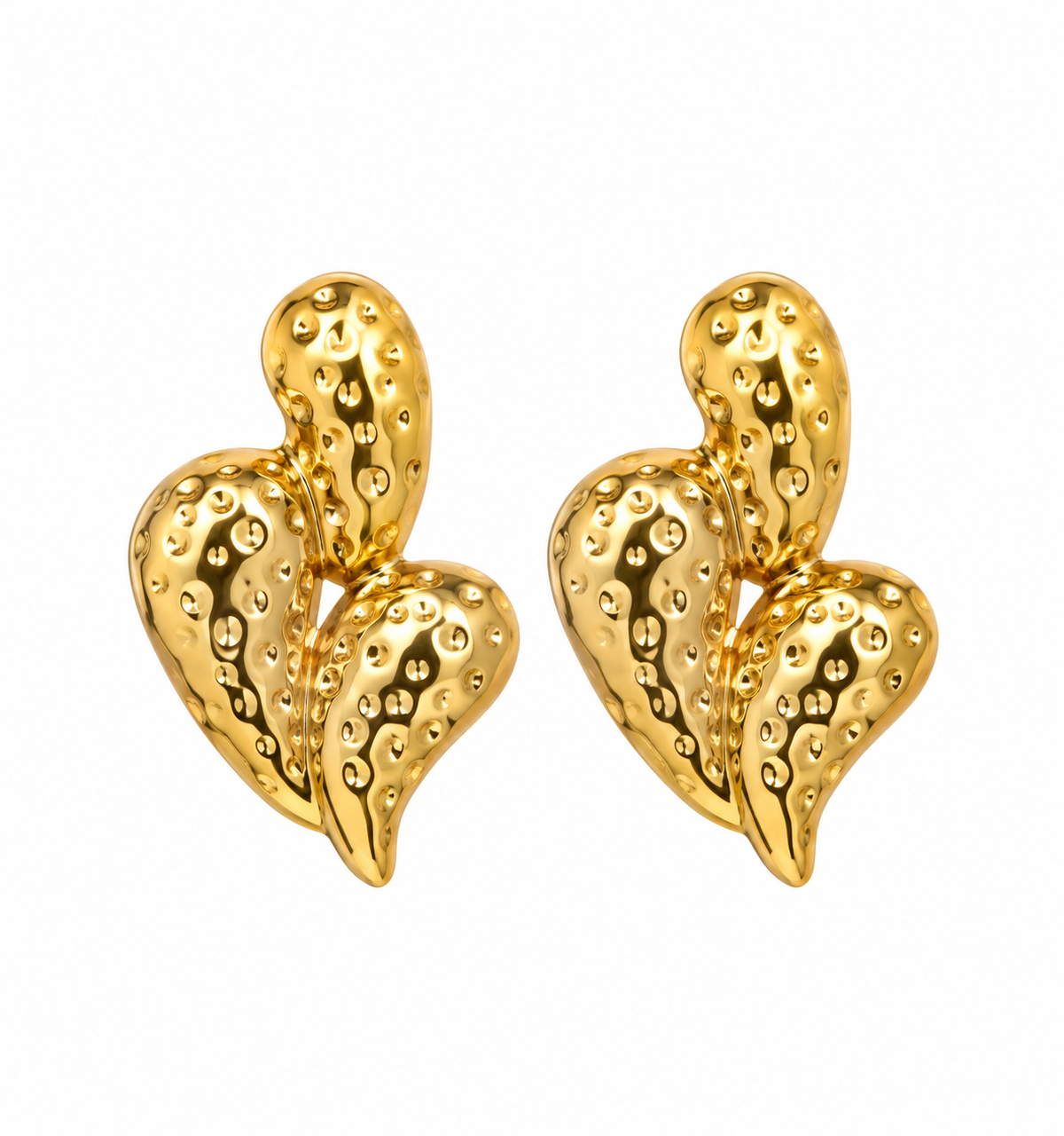 Aretes Golden Drip Spiga| Braja Joyeria
