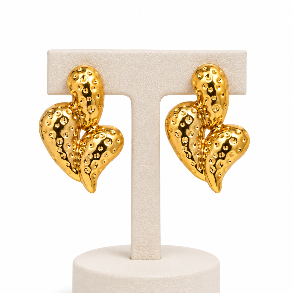 Aretes Golden Drip Spiga| Braja Joyeria
