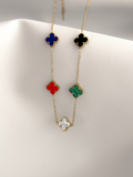 Collar Boreal estilo Van Cleef acero 316L dorado